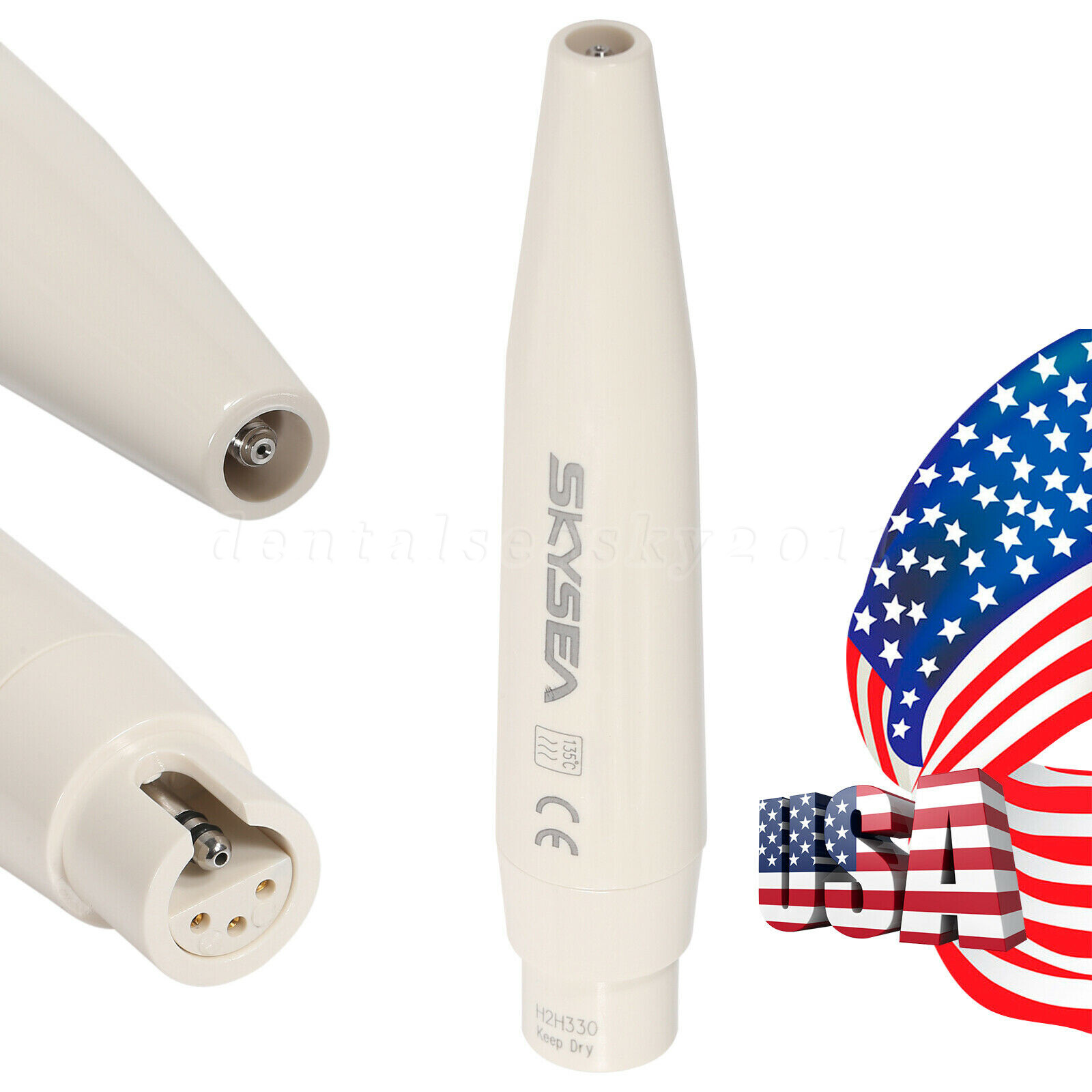 Dental Ultrasonic Piezo Scaler Handpiece 5*Scaling Tips Fit DTE SATELEC SK-D1 Or