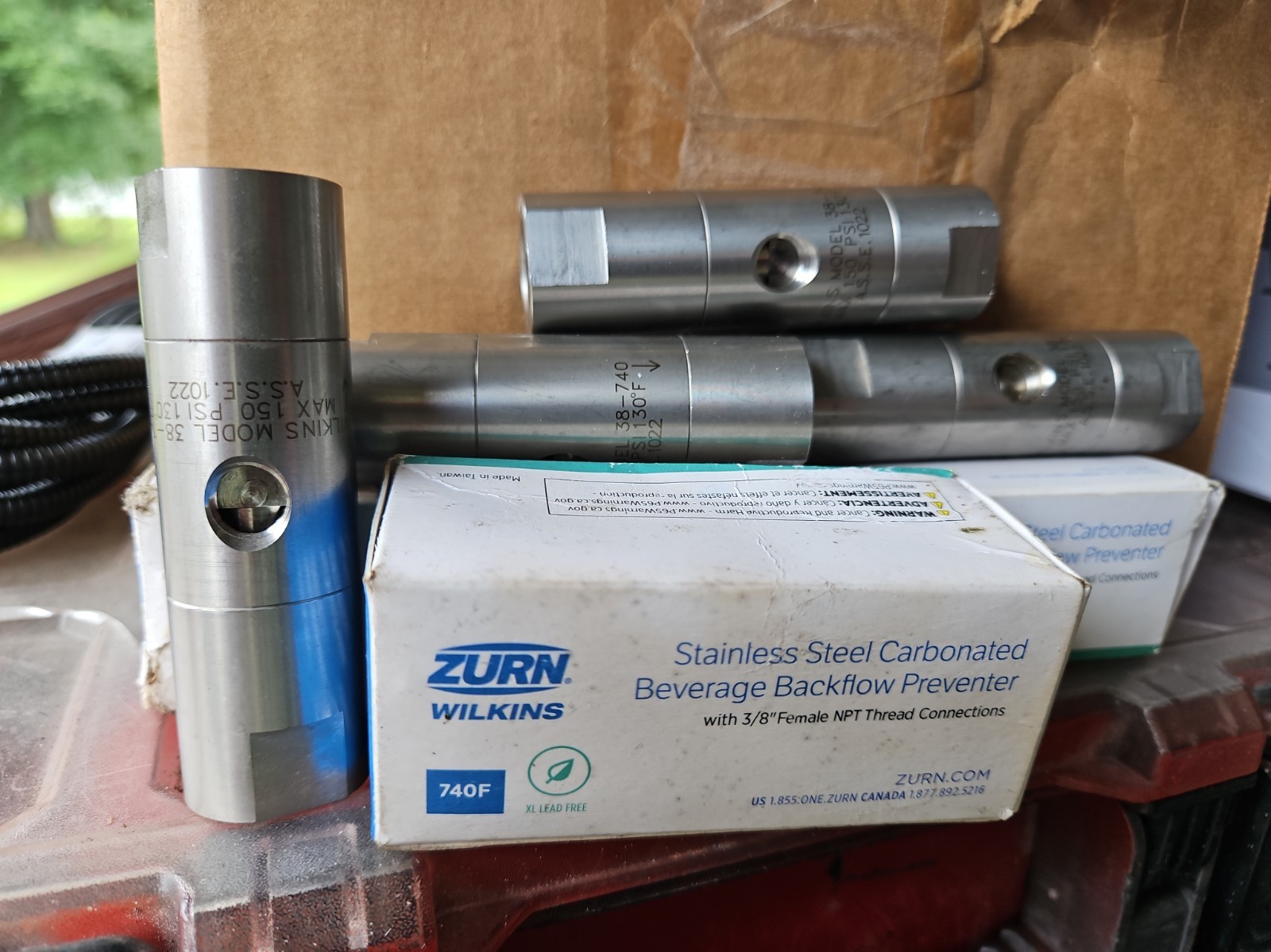 Zurn Wilkins 740F Stainless Steel Carbonated Beverage Backflow Preventer ⅜” NPT