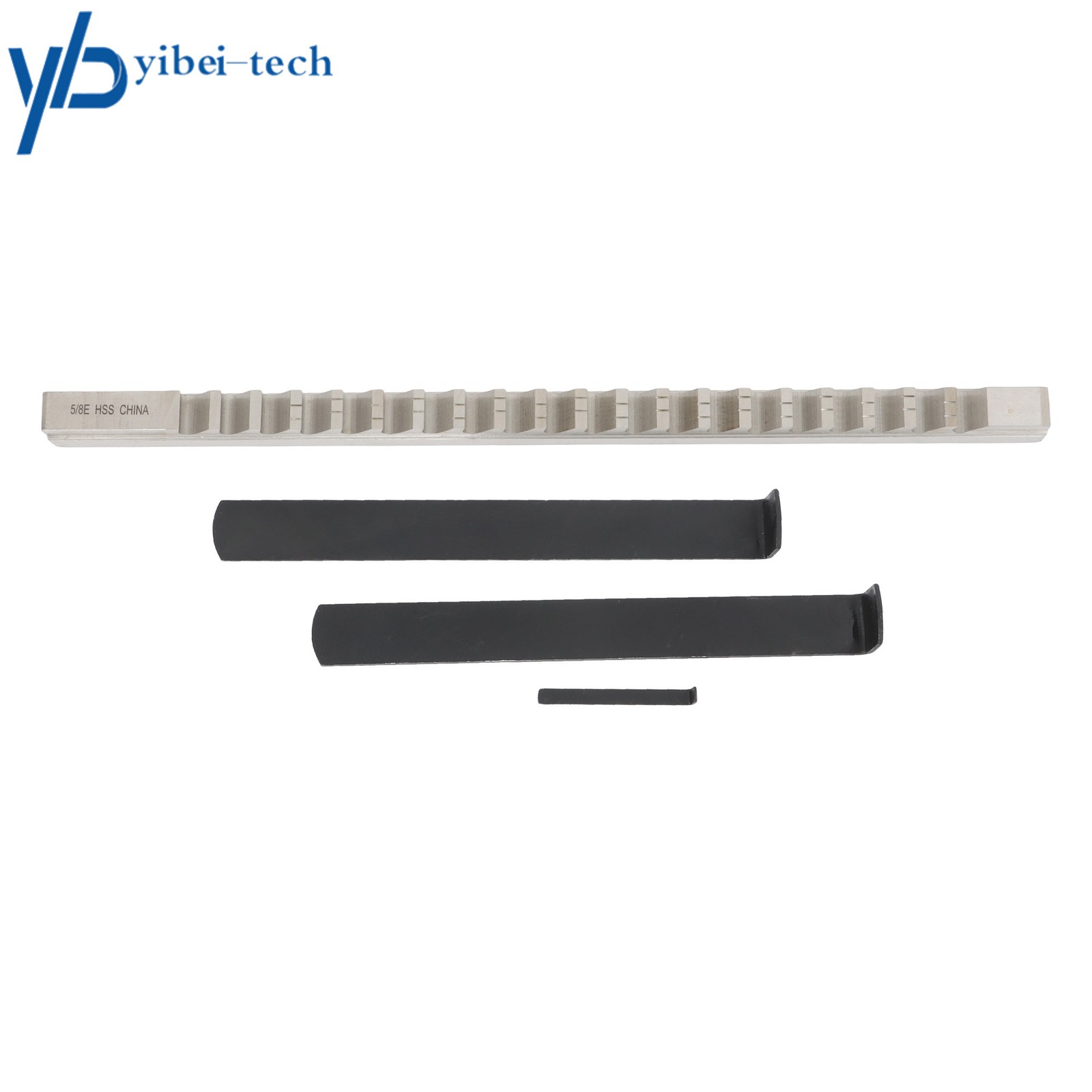 5/8In 3/4″ × 15-1/2″ E Type High Speed Steel Standard Keyway Broach With 4 Shims