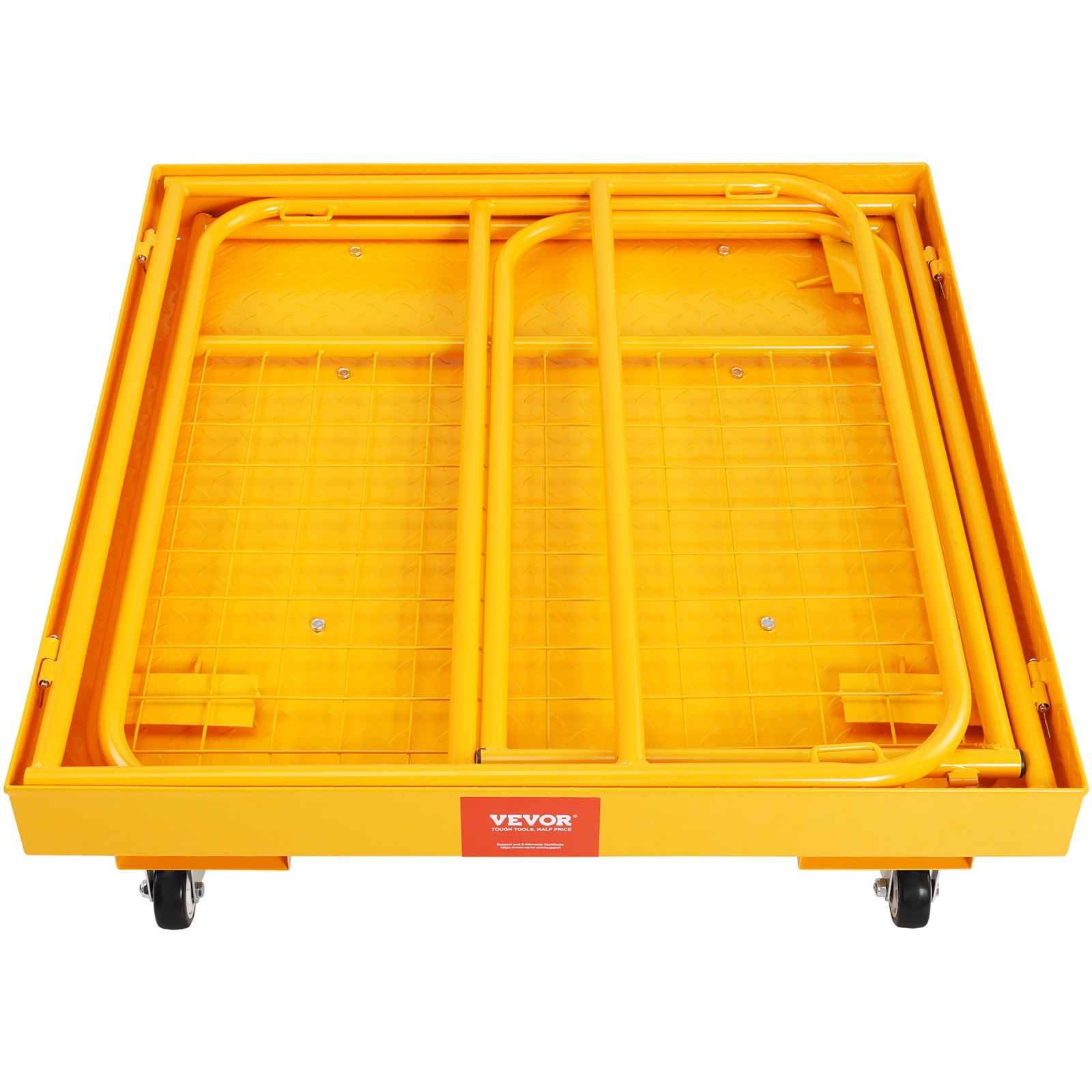 VEVOR Forklift Safety Cage Work Platform 36×36 in 1200lbs with Wheels for Aerial