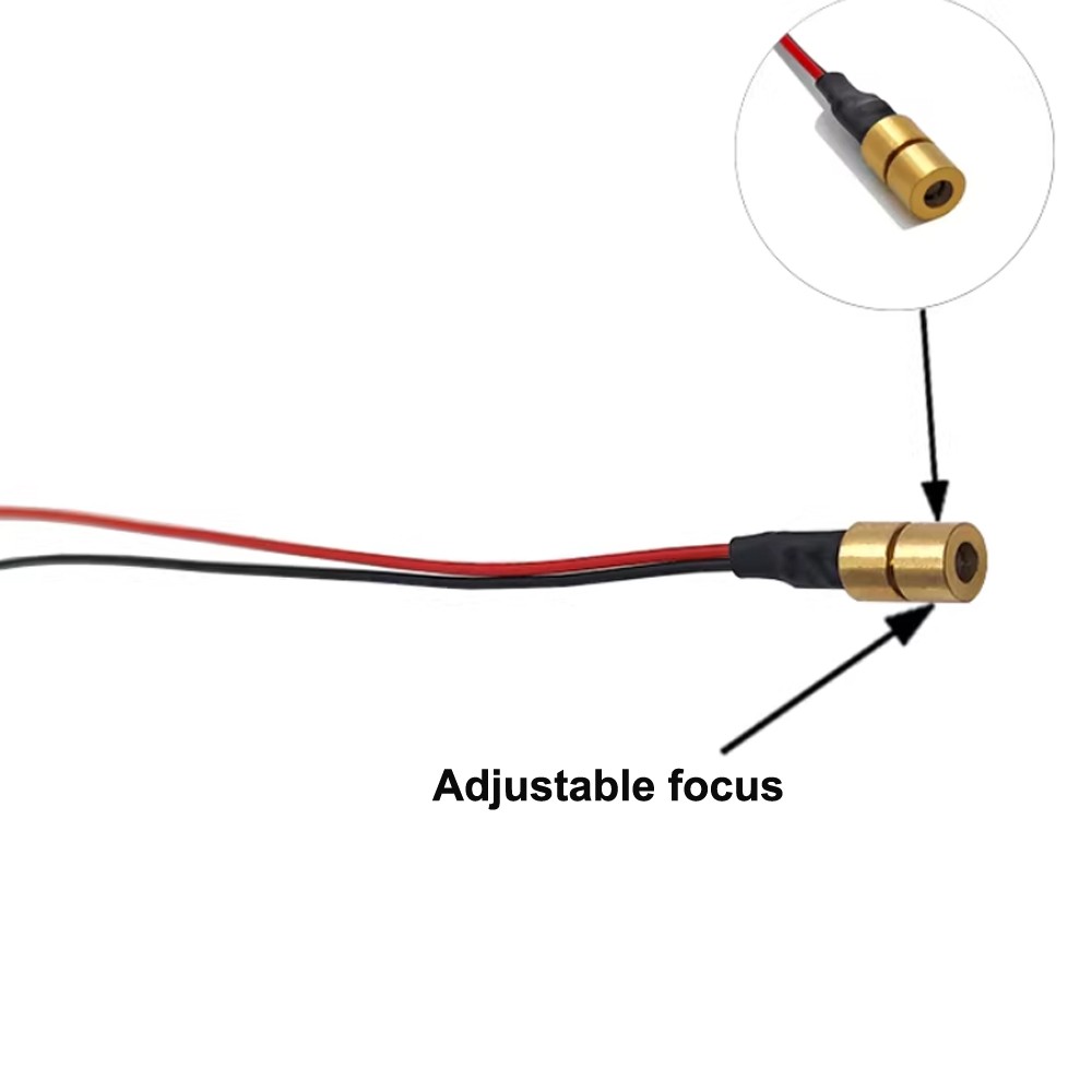 Φ5X8mm 635nm 650nm 0.4mW 1mW 5mW 10mw Red Light Adjustable Focus Laser Module