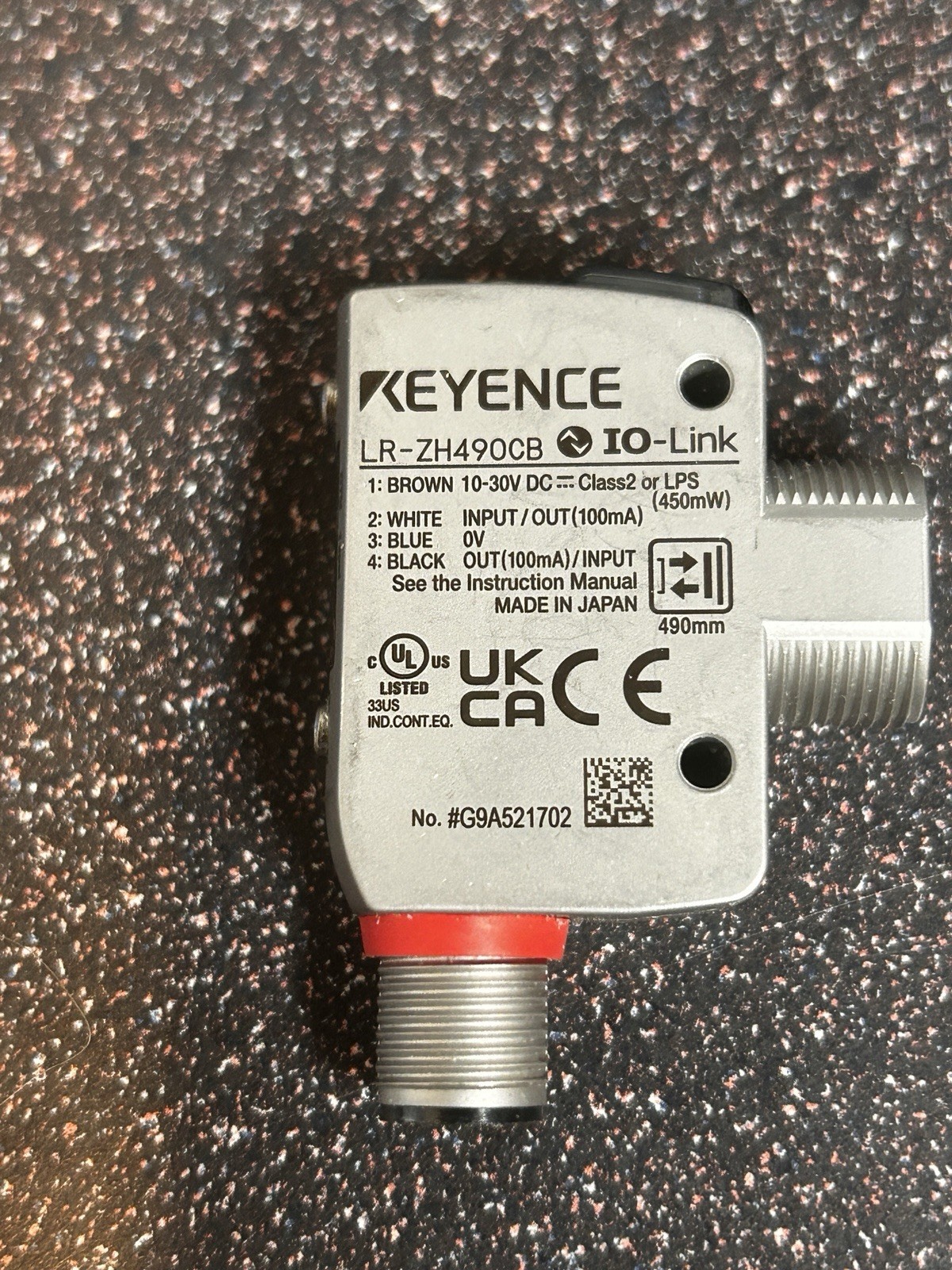 KEYENCE LR-ZH490CB Self-Contained CMOS Laser Sensor – New / Unused