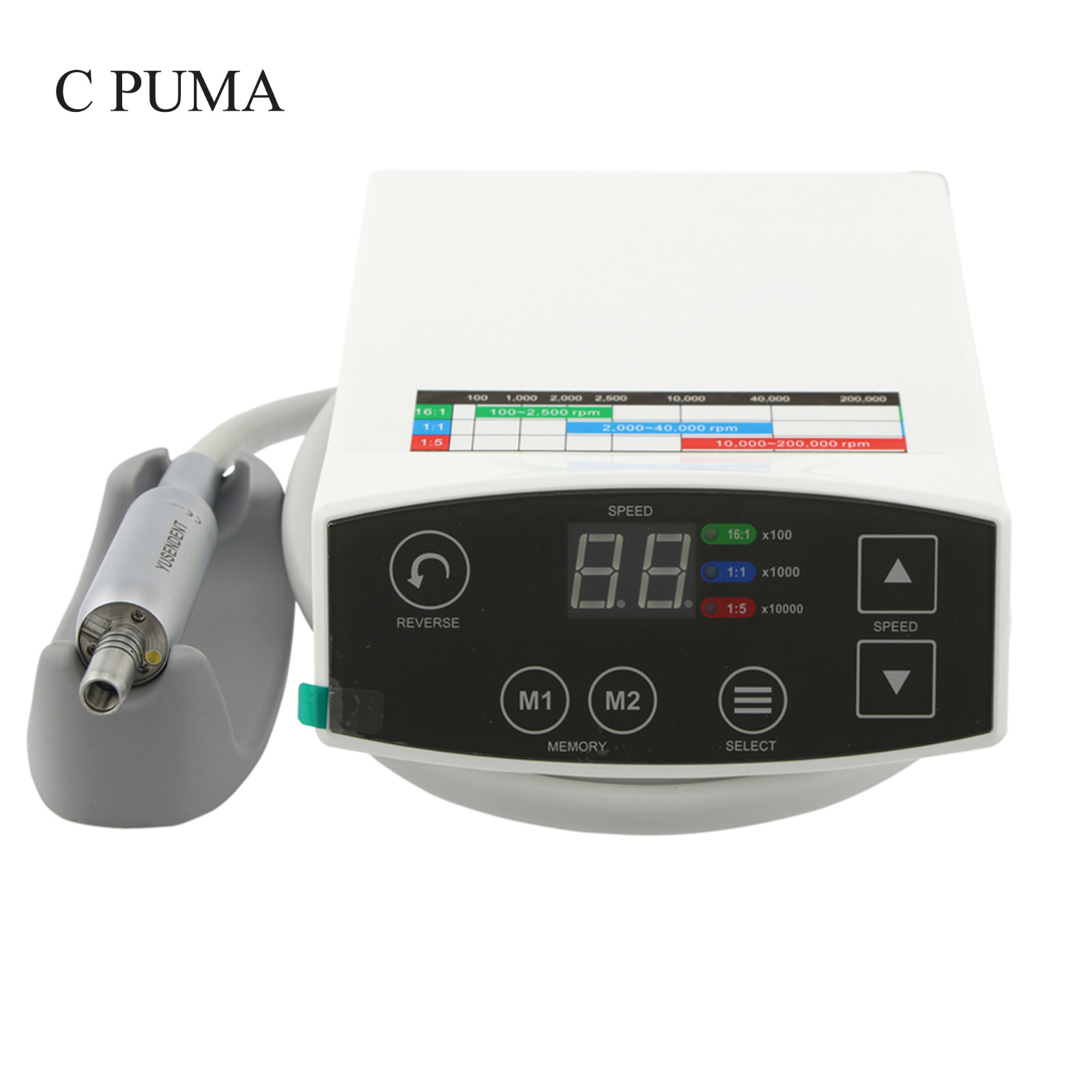 COXO Dental Electric Motor Micromotor C PUMA LED Handpiece Brushless 4Hole M4