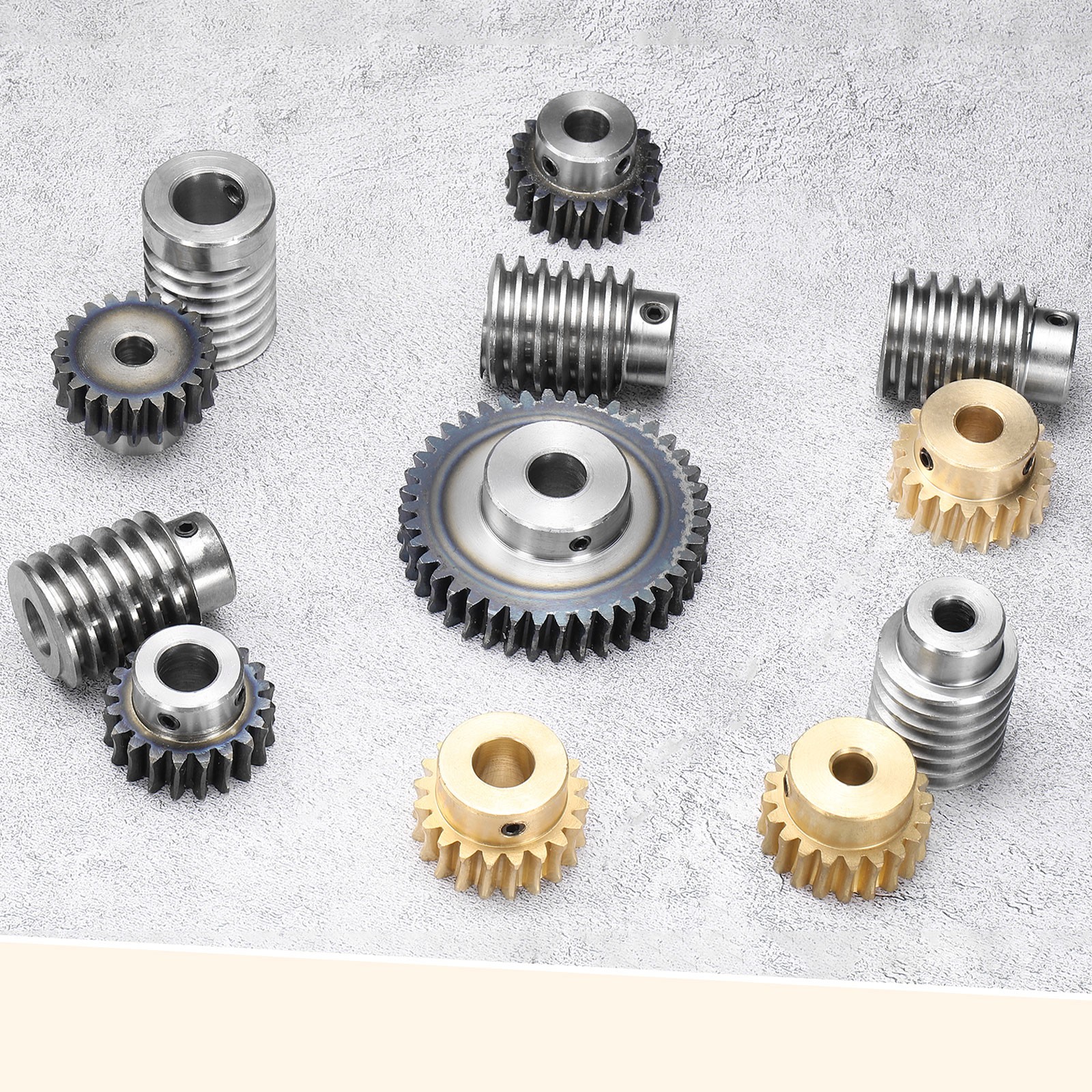 Worm Gear Set 1.5 Module 20:1 Reduction Rate Gear-10mm ID 33mm OD Rod 10mm Bore