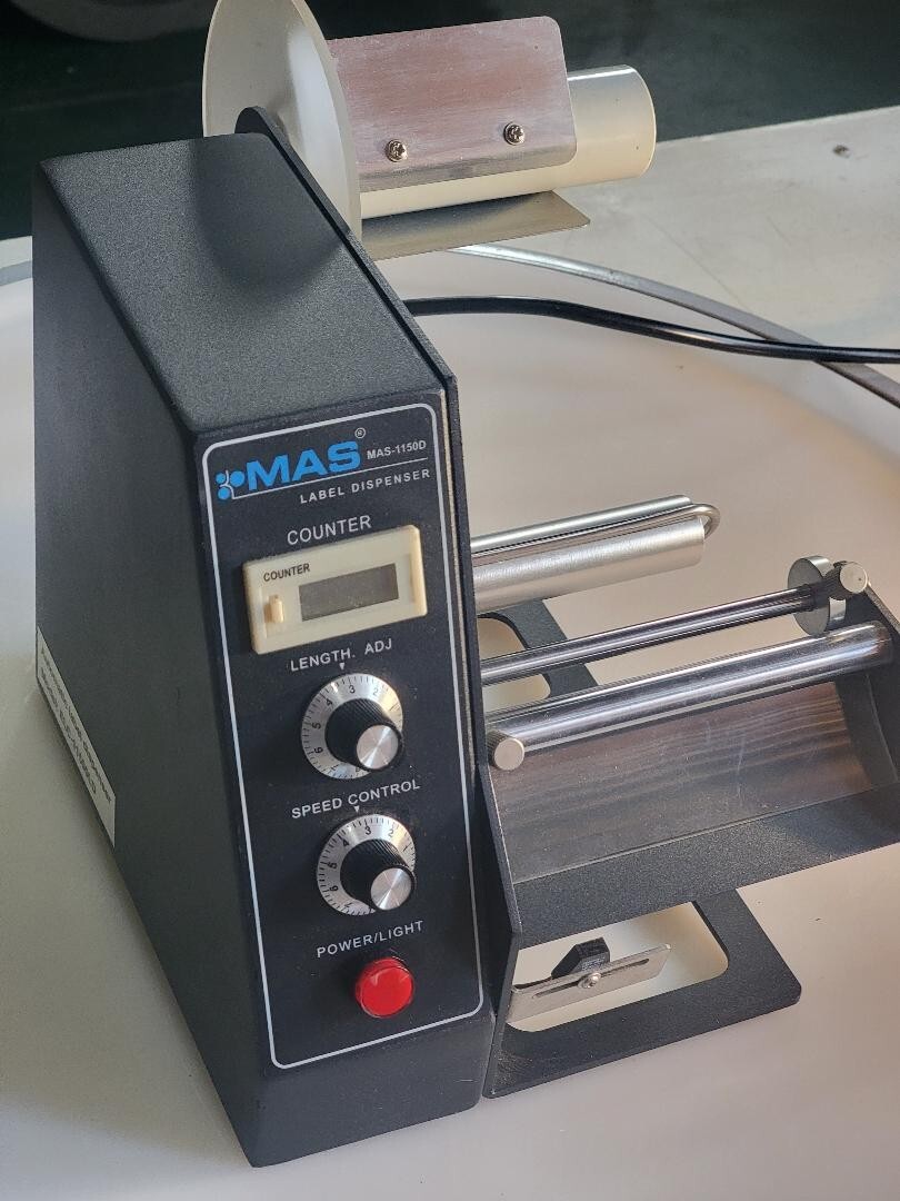 New Auto Label Dispenser Machine MAS-1150D 110V auto wind waste paper