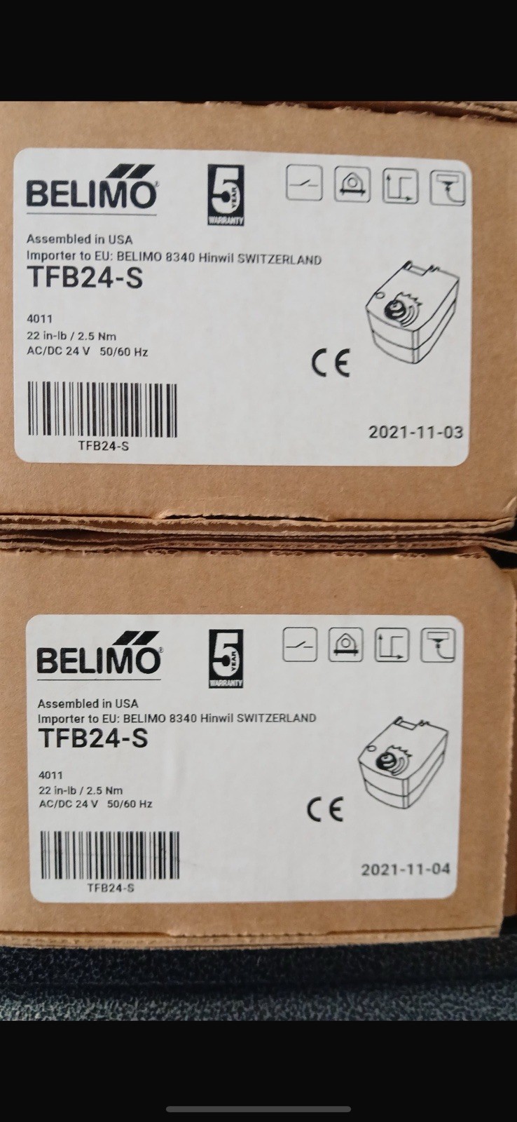 New Belimo TFB24 S Actuator