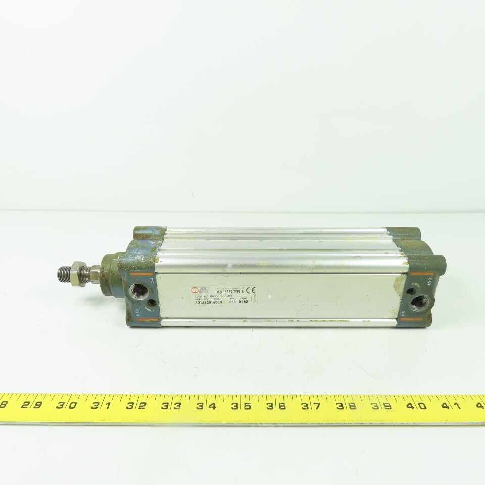 Metal Work 121A630160CN Double Acting Pneumatic Cylinder 63mm Bore 160mm Stroke