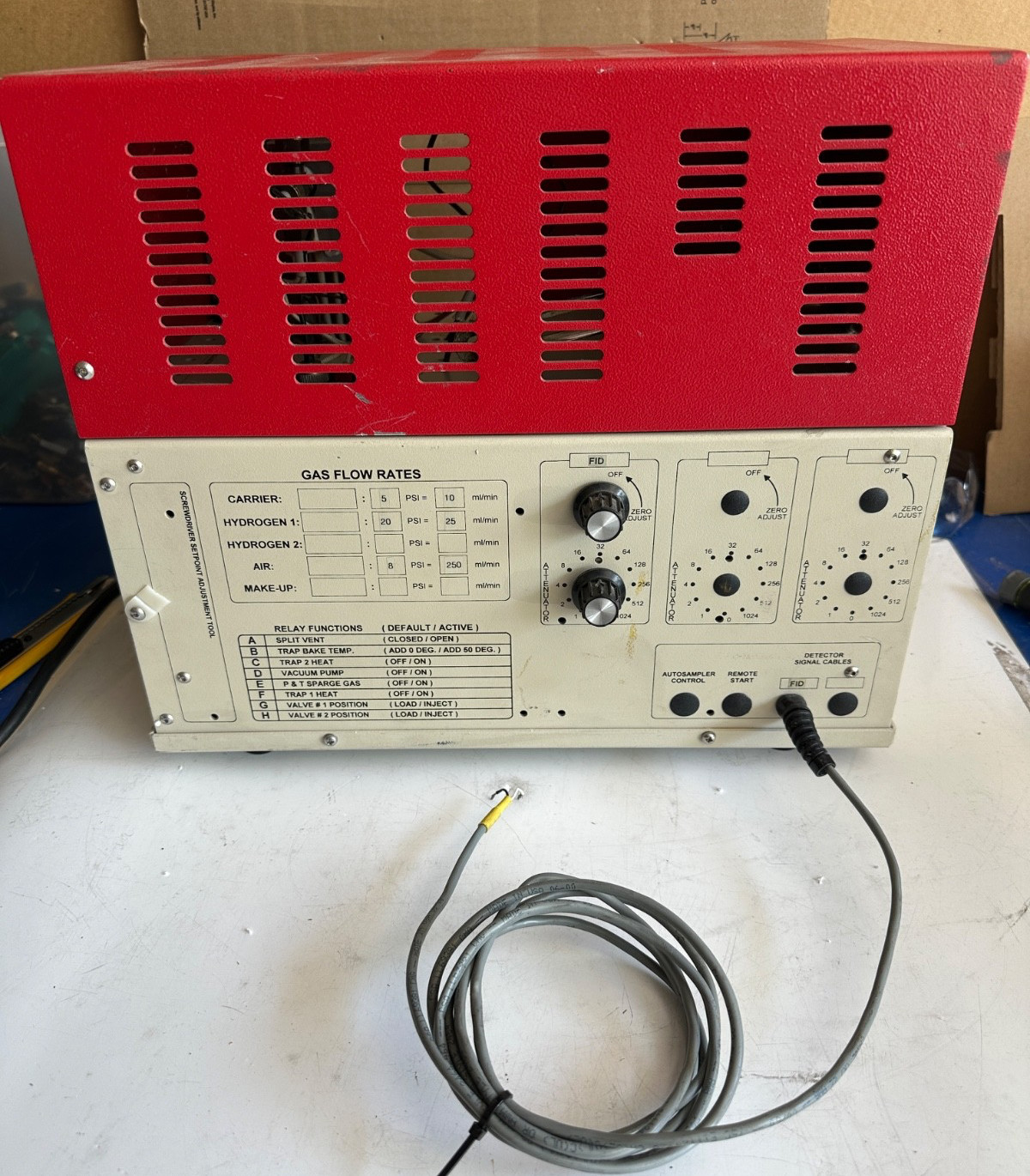 SRI Gas Chromatograph 110 Stand-Alone GC Detector Chassis W/ FID