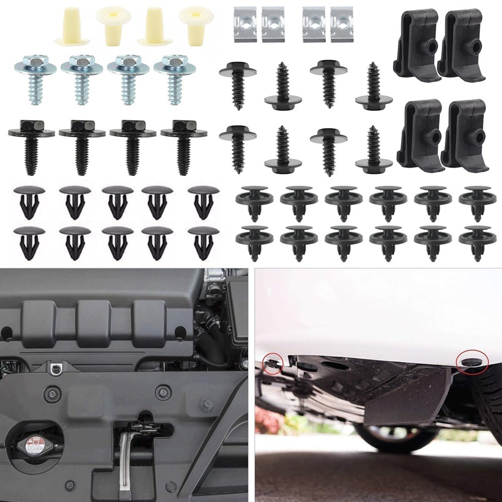 50Pcs For Lexus Engine Splash Shield Fender Bumper Screw Clips Rivet Fastener