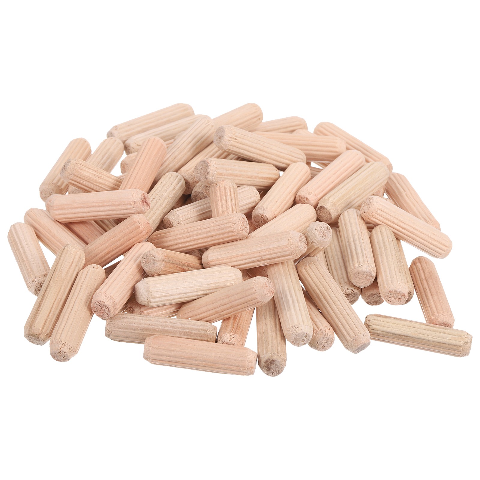 120Pcs Wooden Dowel Pins 8 x 30mm (0.31 x 1.18 Inch) Wood Dowels Rods