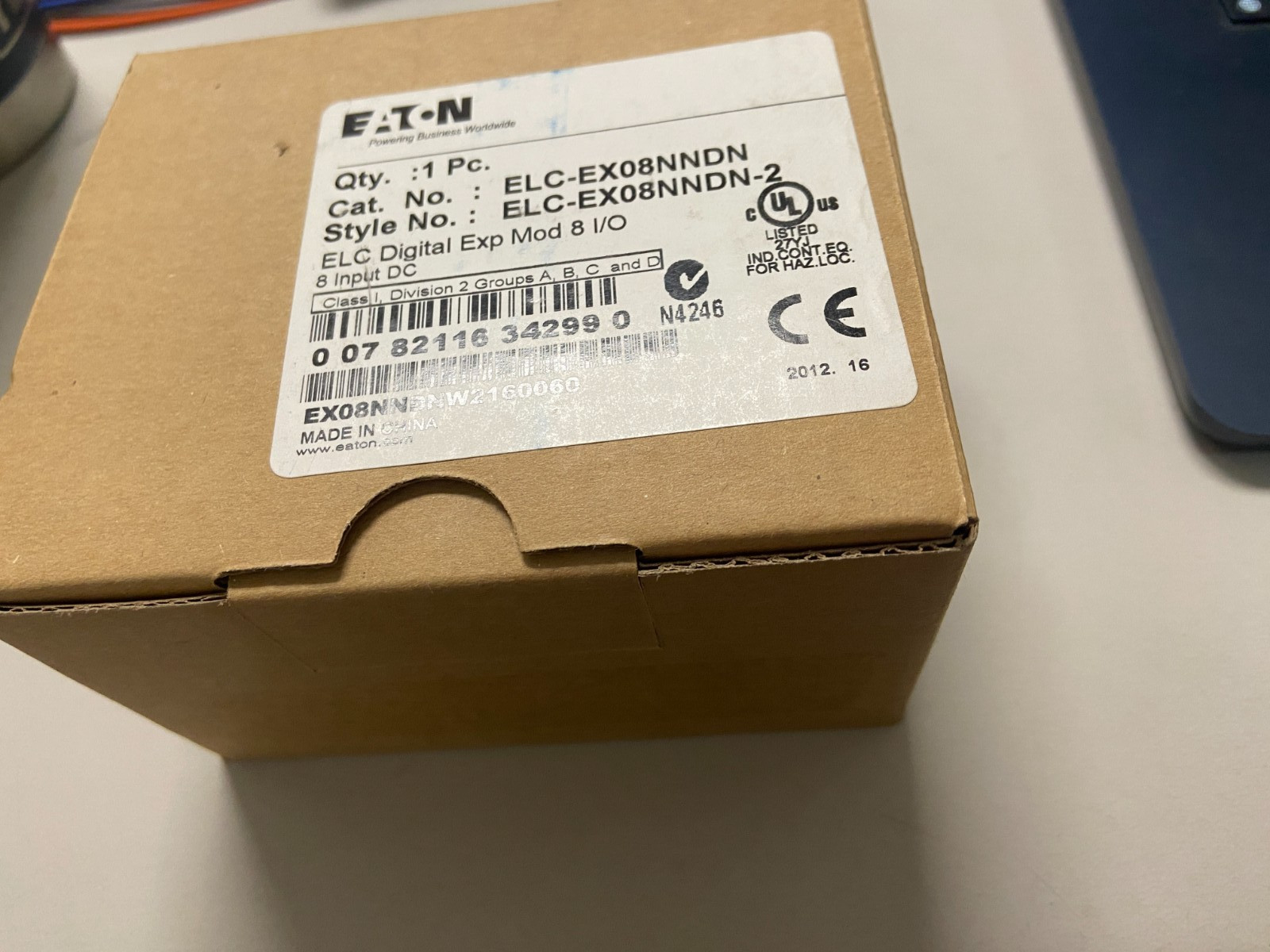 NEW EATON ELC-EX08NNDN ELC DIGITAL EXPANSION MODULE 8 I/O