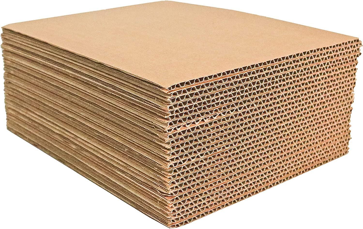 200 8.5×11 Cardboard Corrugated Pads Inserts Filler Sheet 8.5 x 11