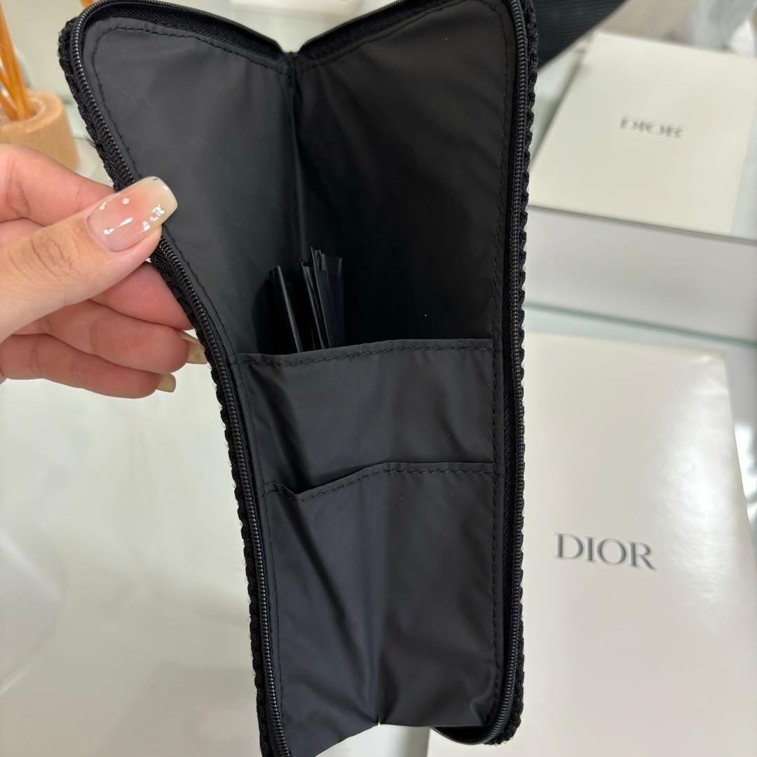 Christian Dior BLACK Pouch bag for Makeup Brush from JAPAN Give away Novelty