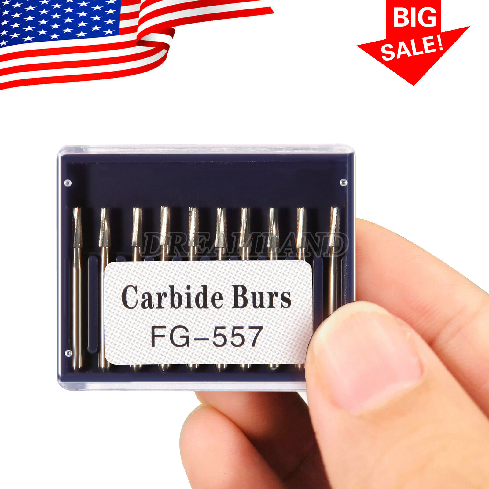 1-10 Packs Dental Carbide Burs For High Speed Handpiece FG 1 2 3 4 330 7901 7408