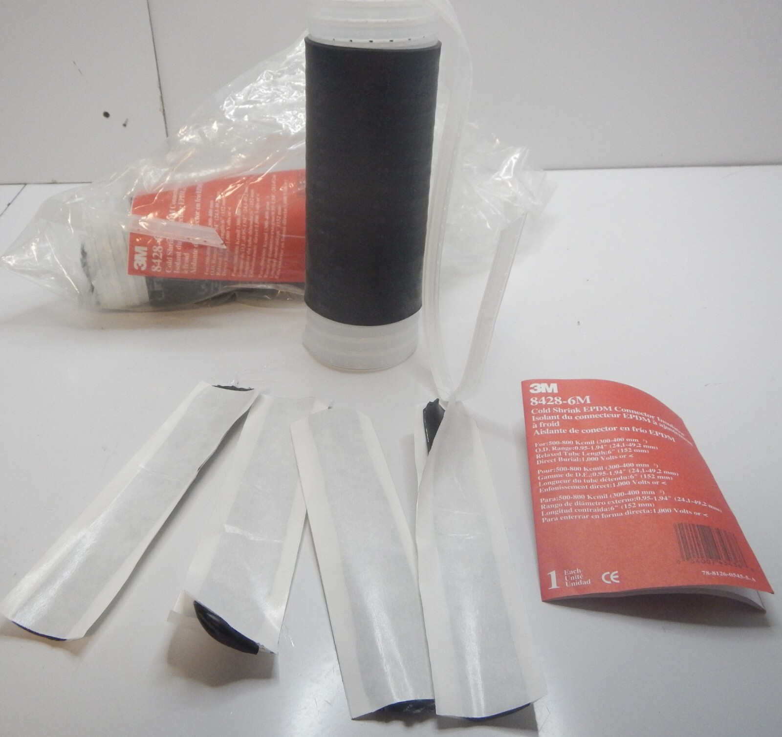 3M 8428-6M COLD SHRINK EPDM CONNECTOR INSULATOR 500-800 Kemil 0.95-1.9 1 kV
