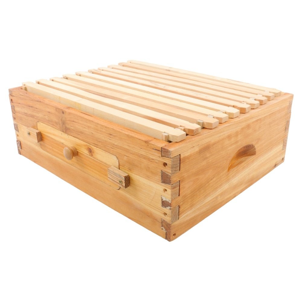 10 Frame Medium Bee Hive Box For Beehives With Beehive Frames & Foundations