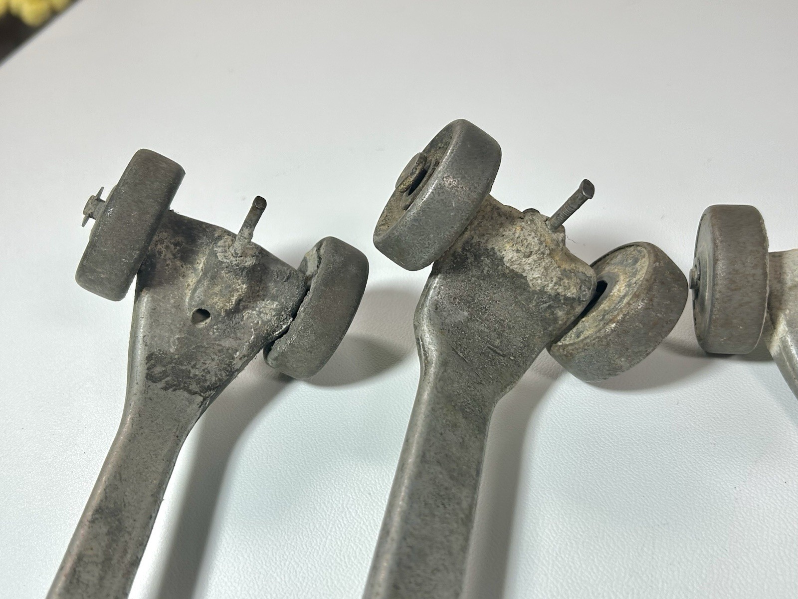 Vtg Lot 4 Marshalltown Skate Wheel Joint Raker Tool Bricklayer Masonry