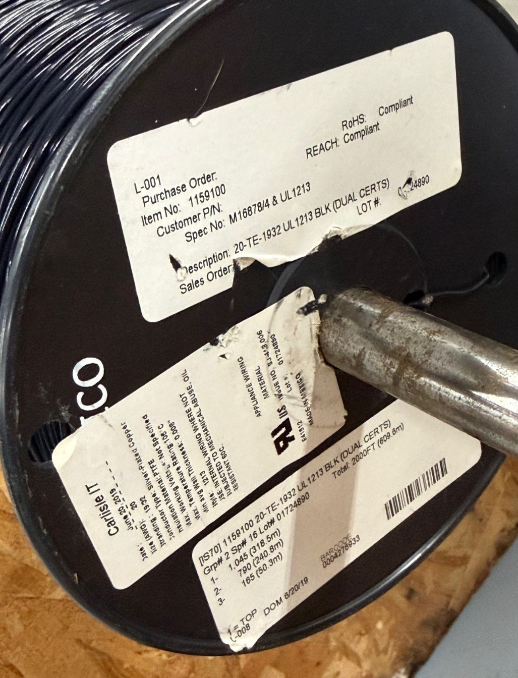20 AWG teflon wire 19 strand MIL choice of colors, cut @25ft lengths (or more)