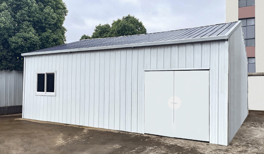 KJ 25′ x 28′ x 15′ Enclosed Metal Workshop Shed Storage Building