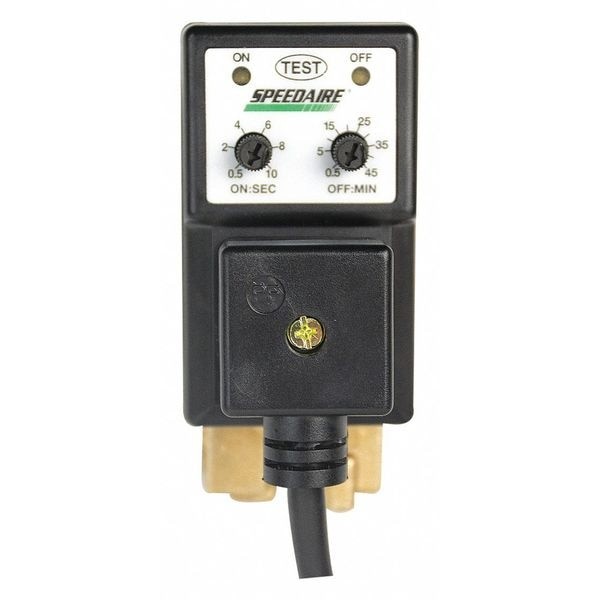Speedaire 13X532 Auto Drain Valve, 100-120V, 3/8 In., Hz: 50/60