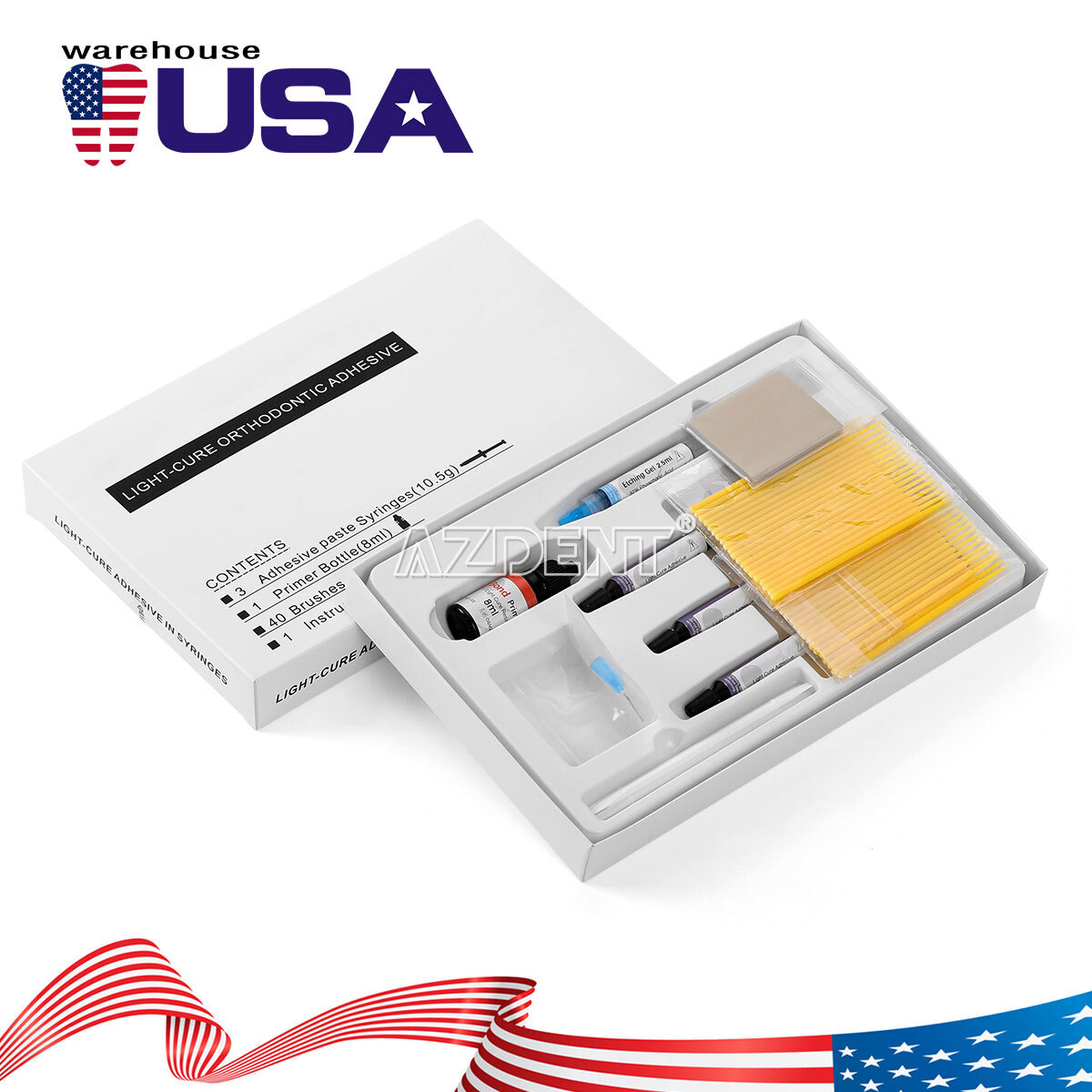 Dental LED Curing Light Lamp Cordless 1 Sec Resin Cure Lamp /Composite Resin Kit