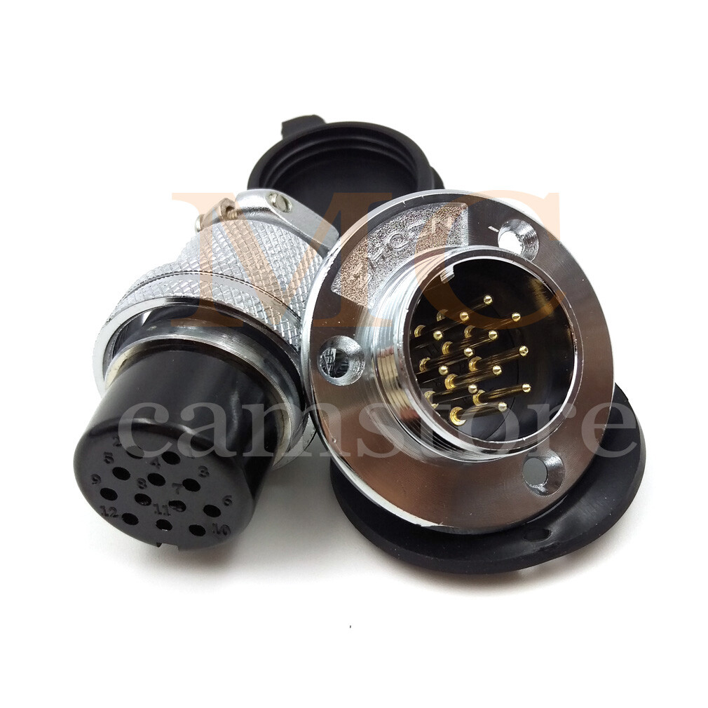 GX25 Aviation Plug + Socket Cable Connector 2 3 4 5 6 7 8 10 12Pin Male / Female