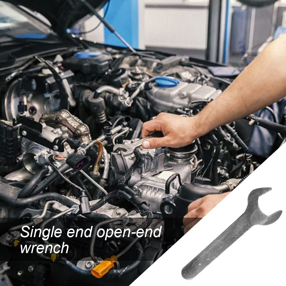 JIALWSJWAN Flat Spanner 30mm Single Open End Steel 1.18″/30mm, Grey