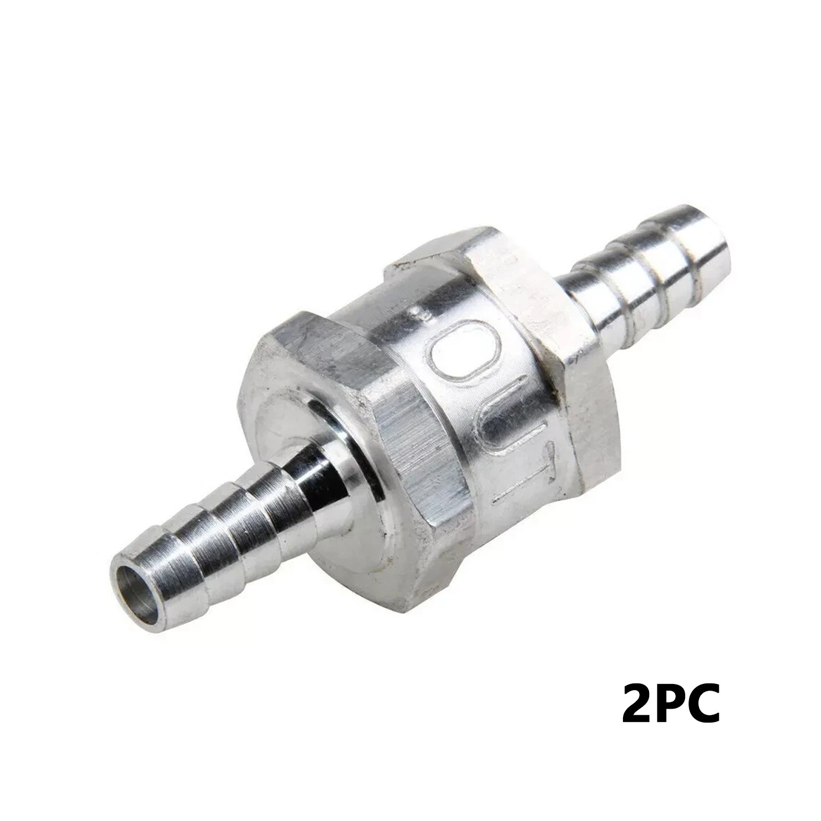 2 Pcs 8mm 5/16″ Fuel Non-Return One Way Check Valve Petrol Diesel Oil Aluminum