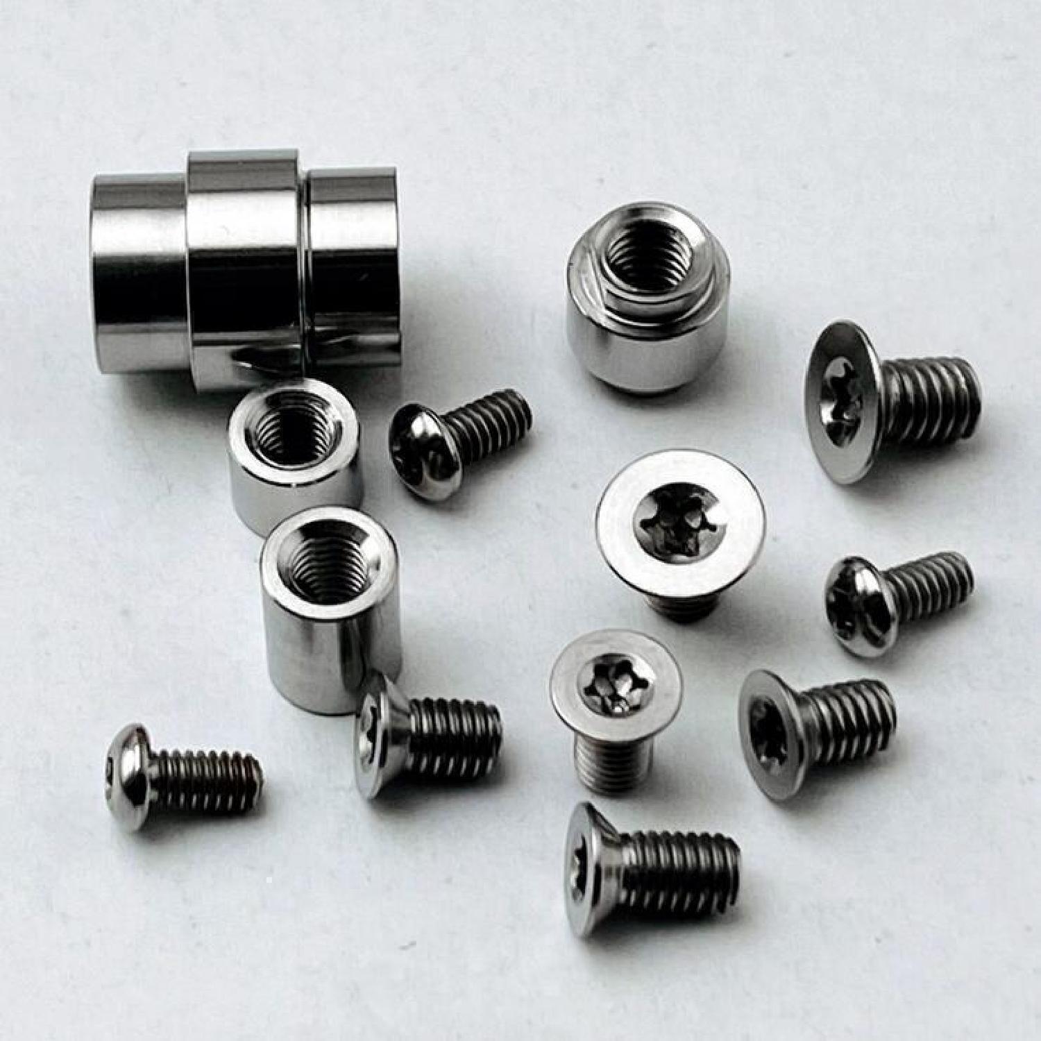 Titanium Alloy Tube Clip Whole Screws Set Kit for Spyderco C81 Paramilitary