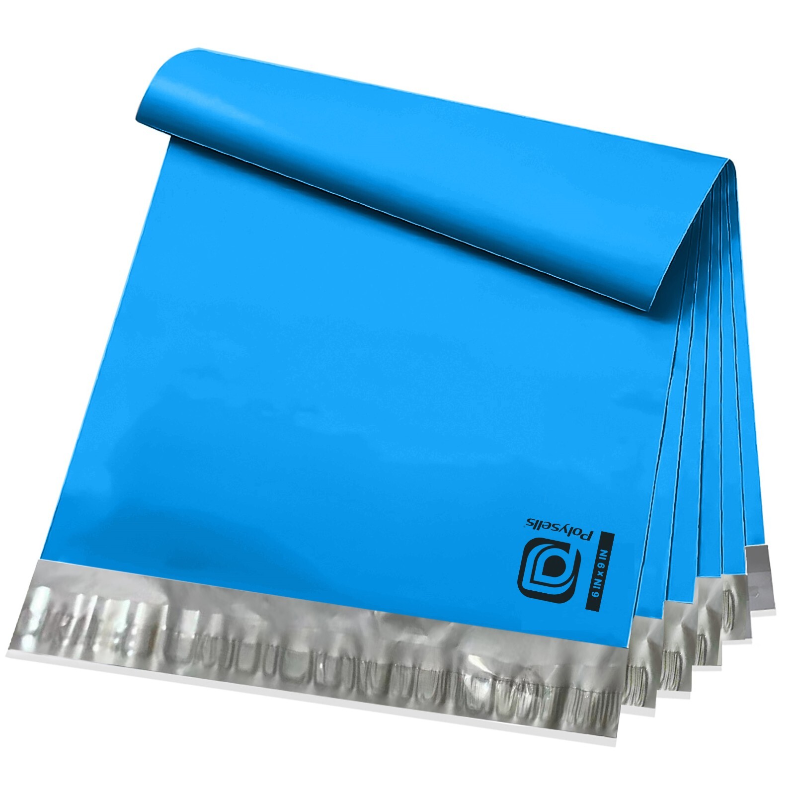 500 6×9 Poly Mailers Envelopes Self Sealing Shipping Mailers Blue POLYSELLS
