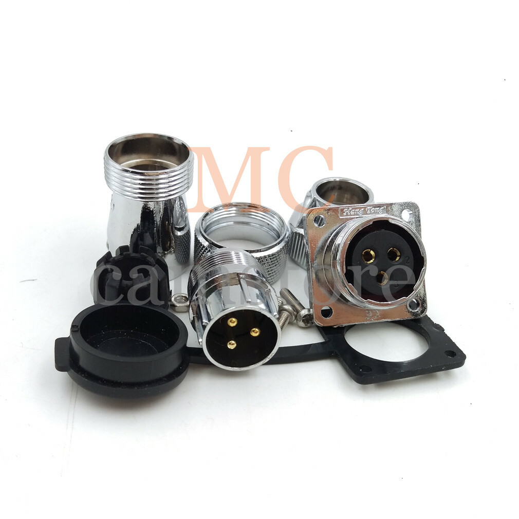 WS20 2 3 4 5 6 7 8 10 12pin Avaition Connector,IP67 LED Industrial Bulkhead Plug