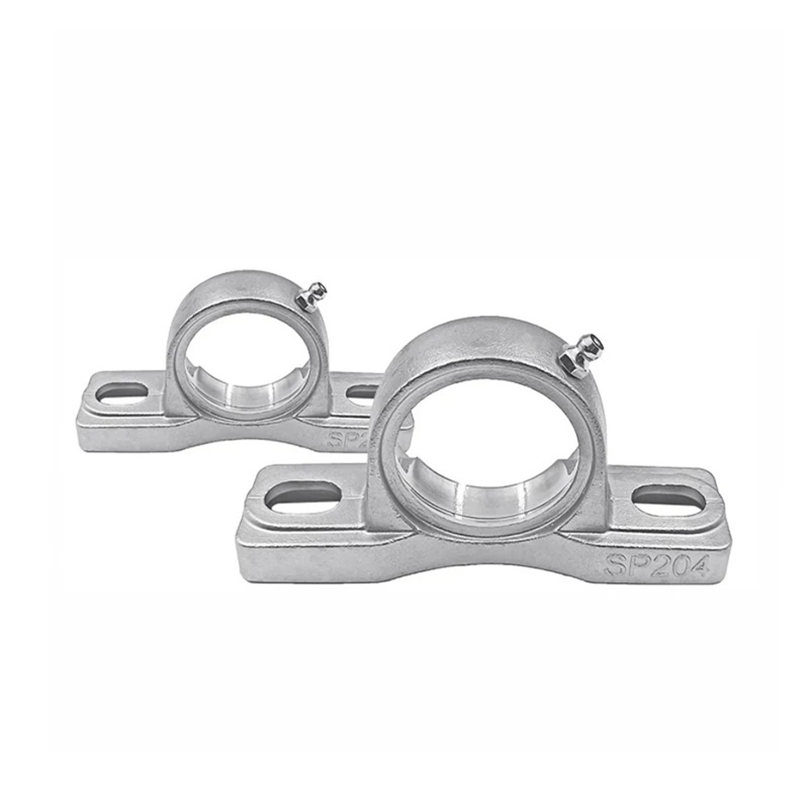 Stainless Steel SUCP201-212 Pillow Block Bearing 12~60mm Bore 2 Bolt Solid Base