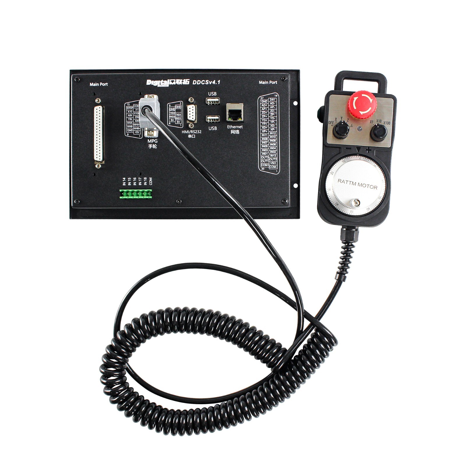 US丨4 Axis CNC Engraver Machine System Offline Standalone Controller PLC DDCSV4.1