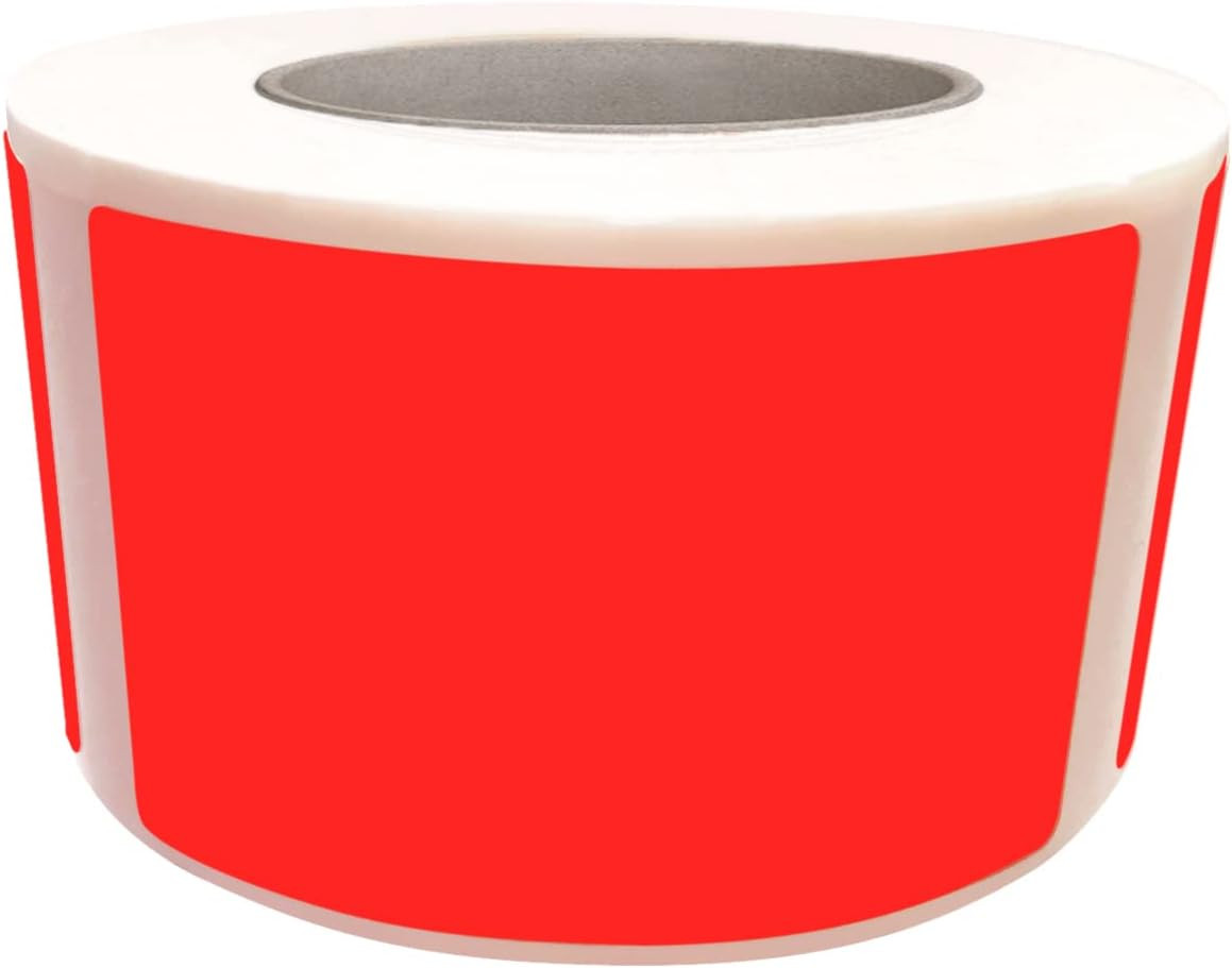 Bright Color Labels 2X1.2 Inch for Moving and Storage in Neon Green (50Mm X 31Mm