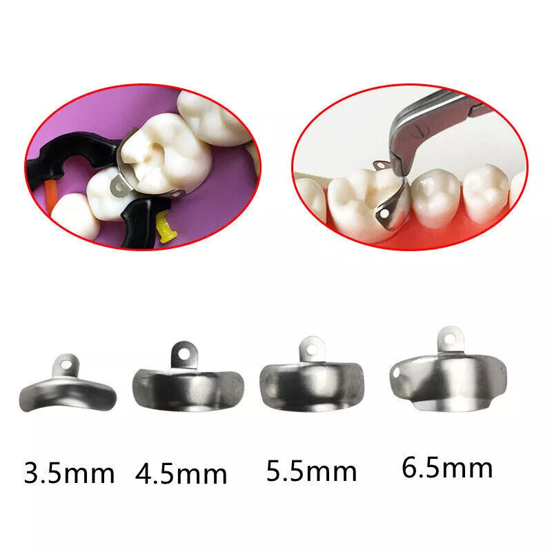 Dental Matrix Bands Ring Sectional Matrice Clamp Wedges Fit Palodent V3 System