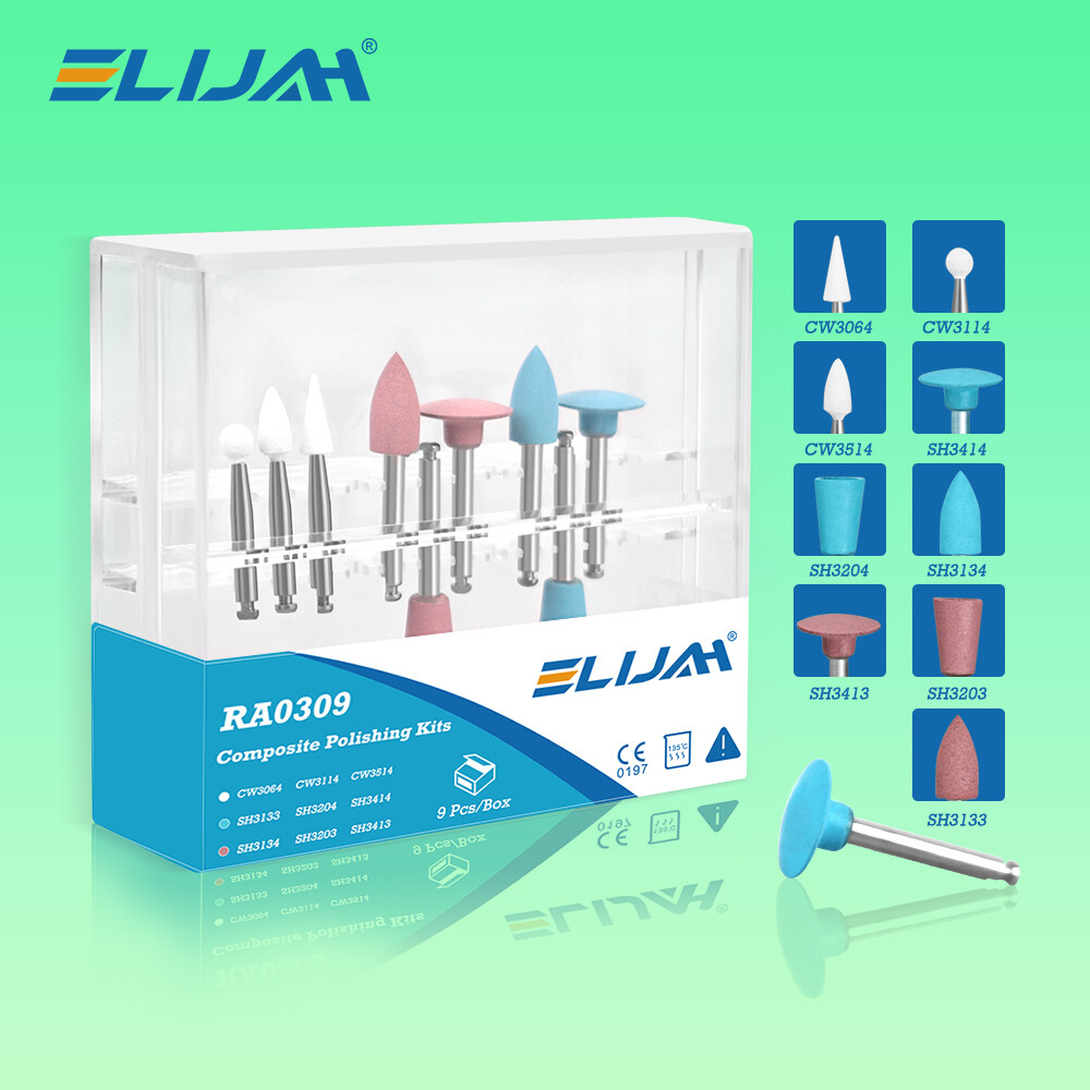 Dental RA 0309 Composite Polishing Kit For Low-speed Contra Angle Handpiece-9PCS