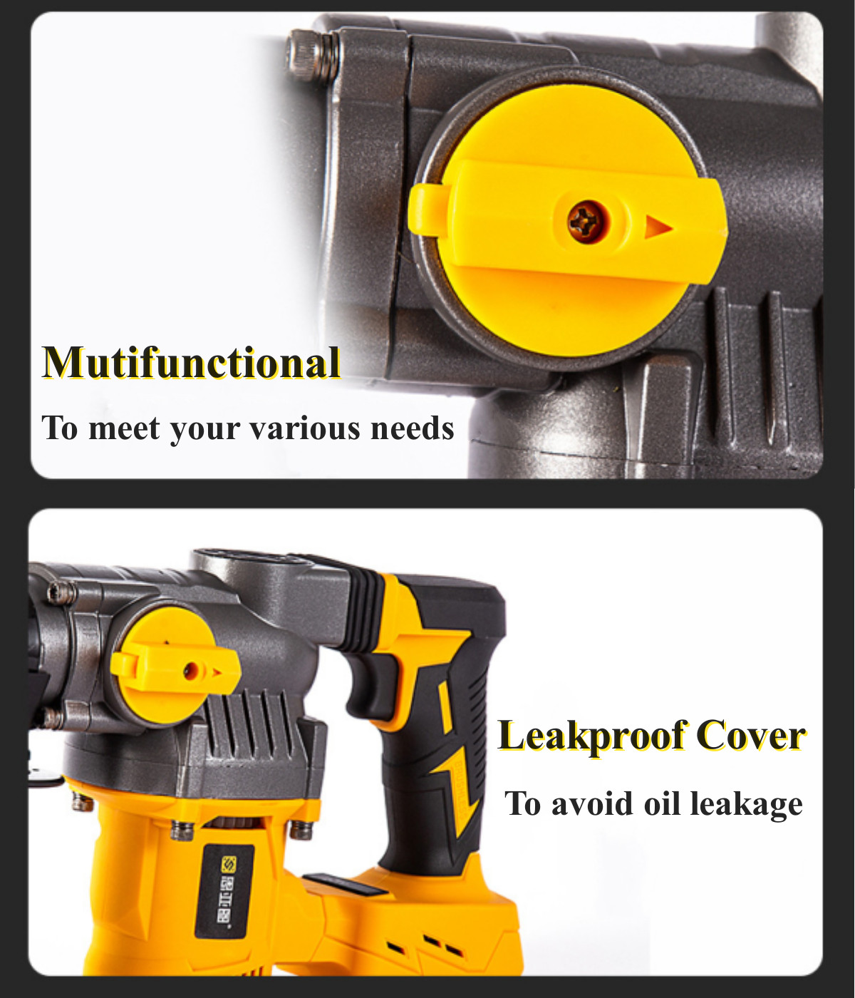 2 Mode SDS-Plus Rotary Hammer Drill 1400r/min Cordless Drill w/ 80cm Drill Bit