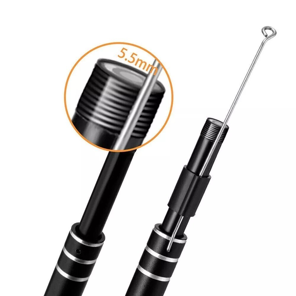 LED Ear Endoscope HD Otoscope Ear Wax Cleaning Camera Tool Cleaner Removal Kit