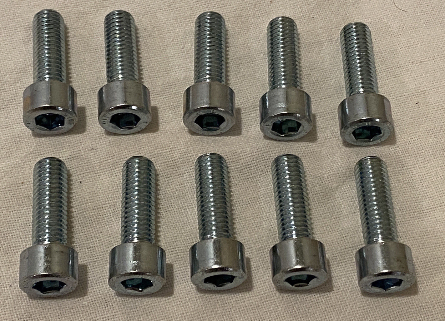 (Qty 10) M10-1.5 x 30mm Socket Allen Head Cap Screws SHCS 10mm x 30mm 8.8 Zinc