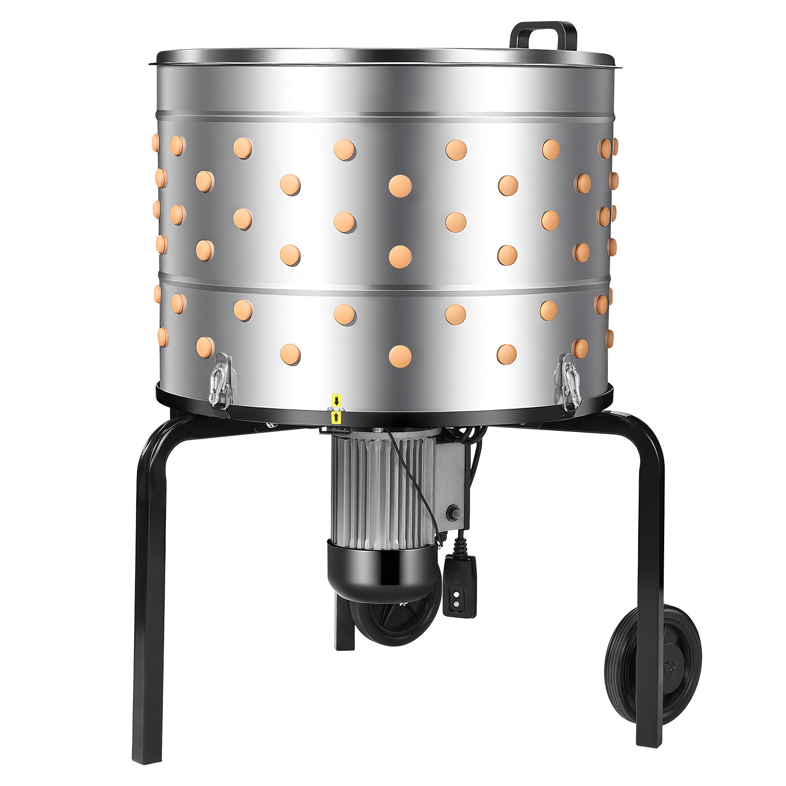 VEVOR 25.6″ Electric Chicken Plucker Machine 1200W & 275RPM 158 Fingers & Wheels