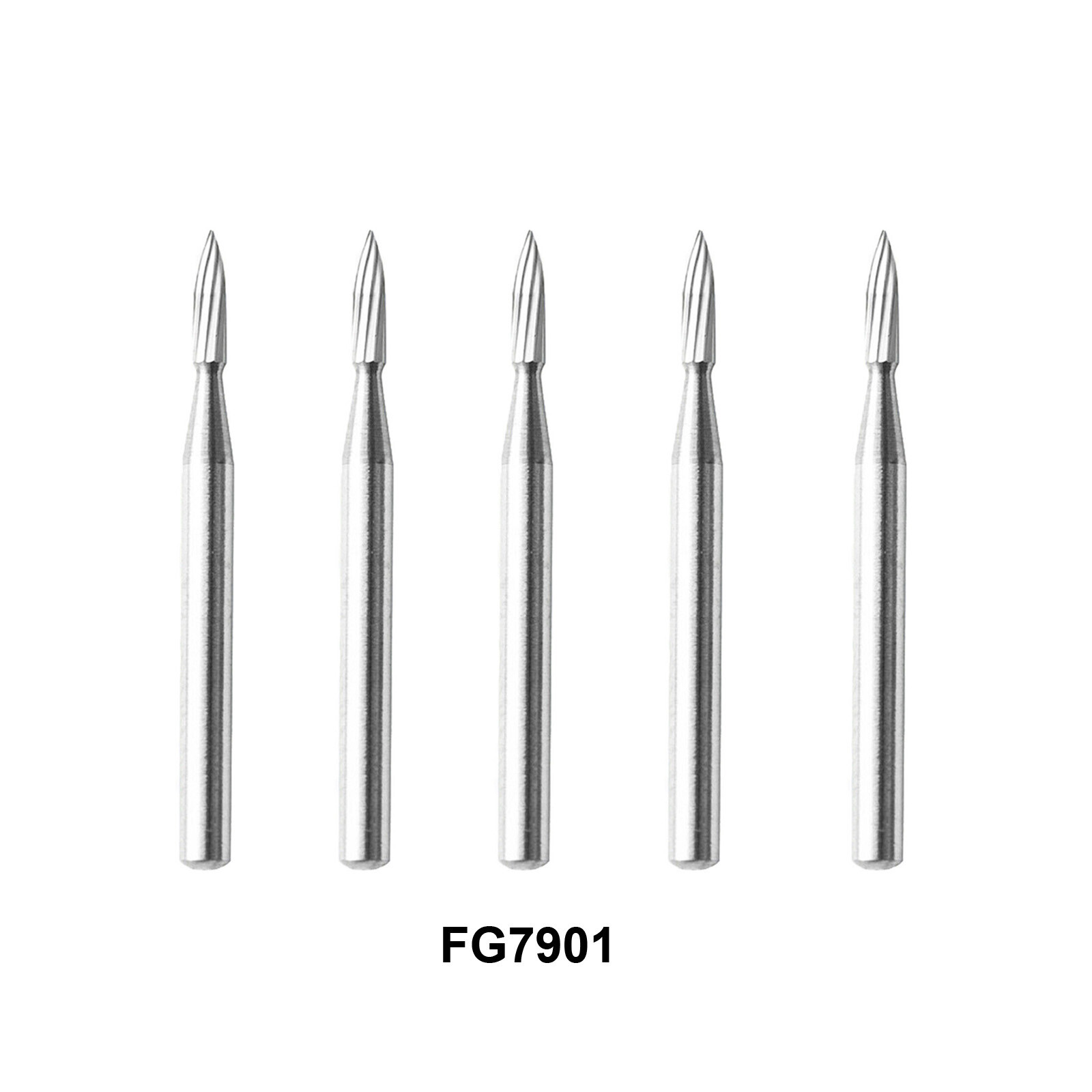Dental Trimming & Finishing Drill Tungsten Carbide Flame Bur 7901 7902 7903 A