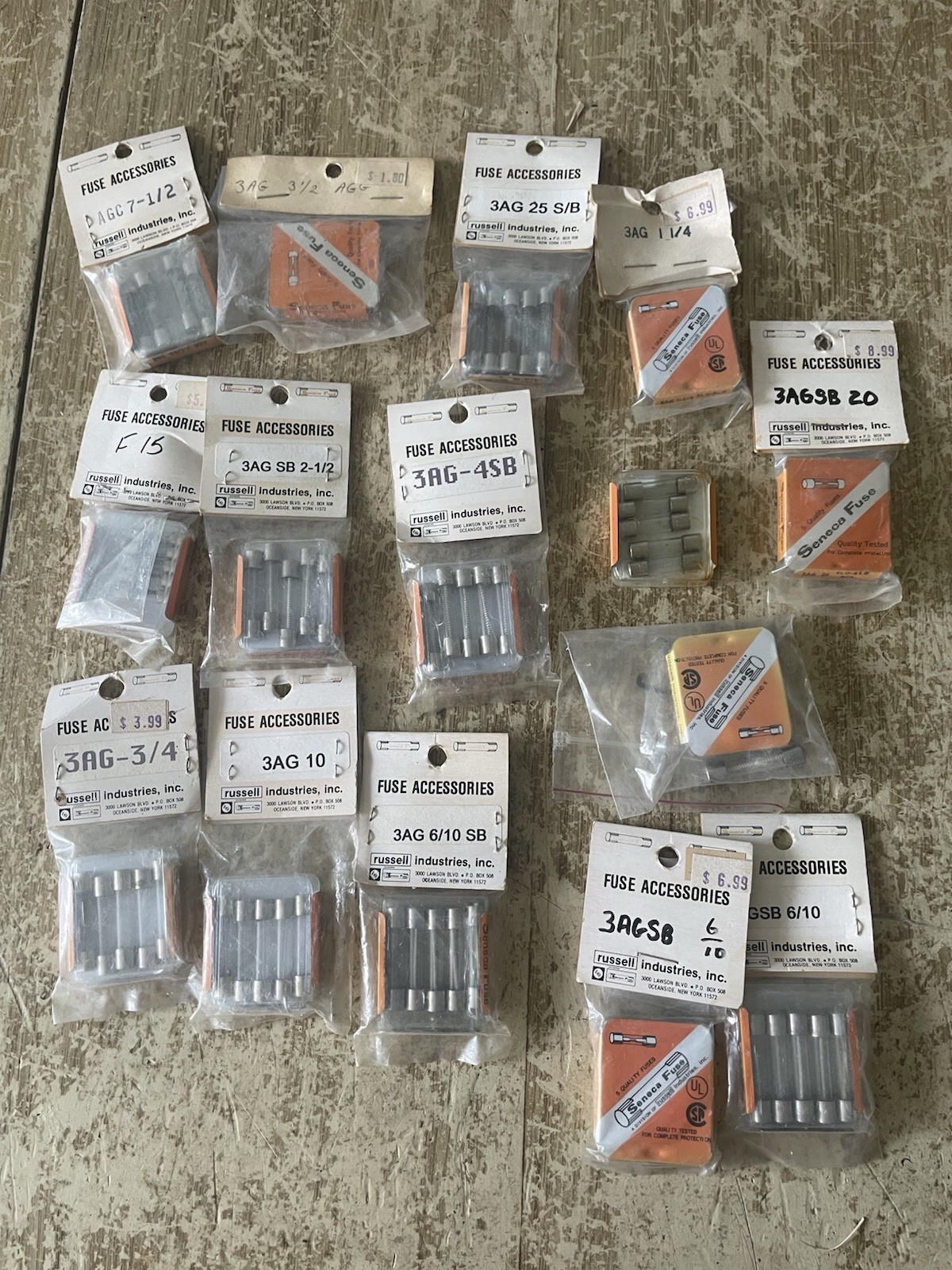 Seneca Fuses 15 Package Lot See Picks For Amperage Details New Old Stock