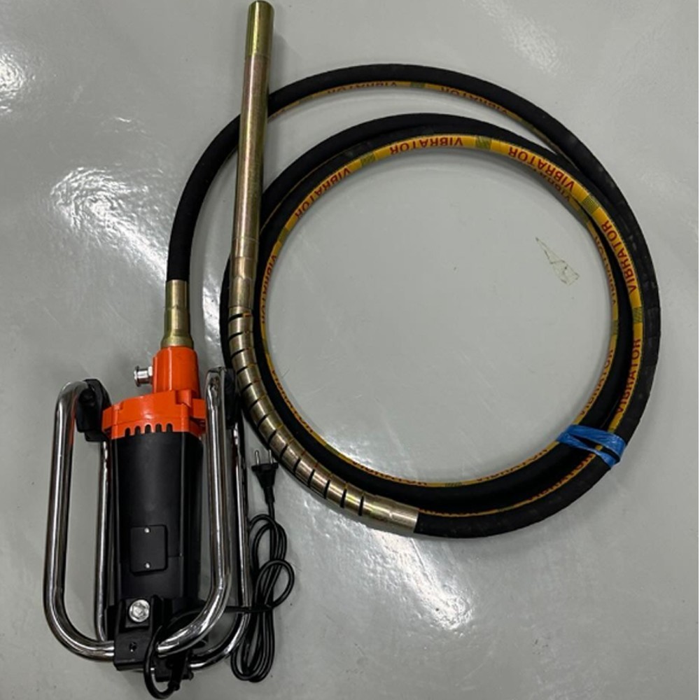 Portable Electric Concrete Vibrator 2000W 14-3/4 Ft Poker to Remove Air Bubbles