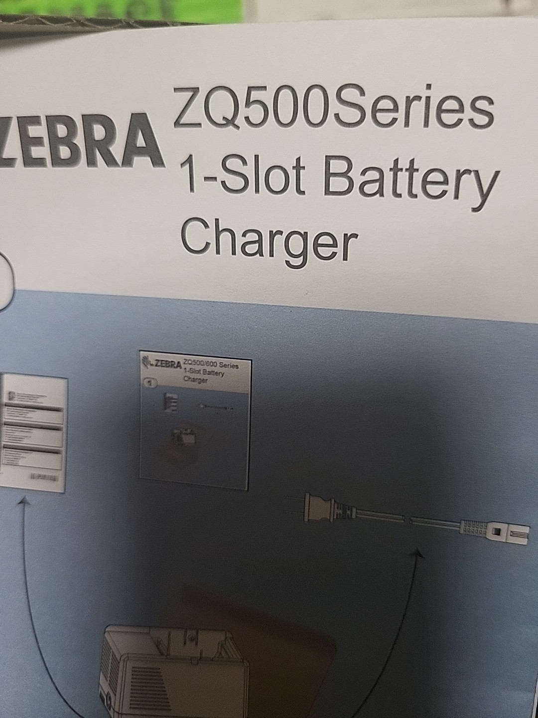 NEW Zebra PowerPrecision+ Single 1-Slot Battery Charger ZQ500 Series