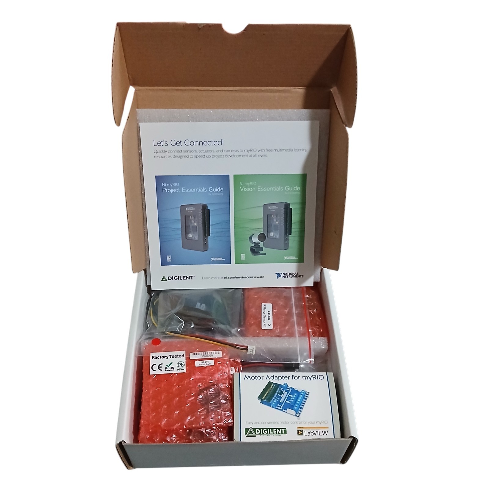 NI myRIO-1900 Mechatronics Kit Robotics Sensors FPGA LabVIEW STEM Kit *NEW*