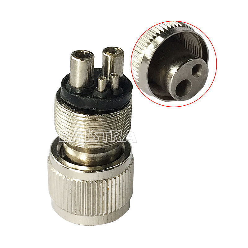 Dental Quick Change Tubing Adapter High Speed Handpiece straight 2/4 Hole