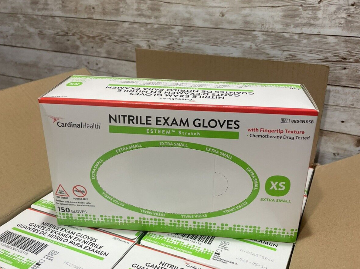 Esteem Nitrile PowderFree Exam Gloves *1500/cs* Size: XSMALL *See Date*