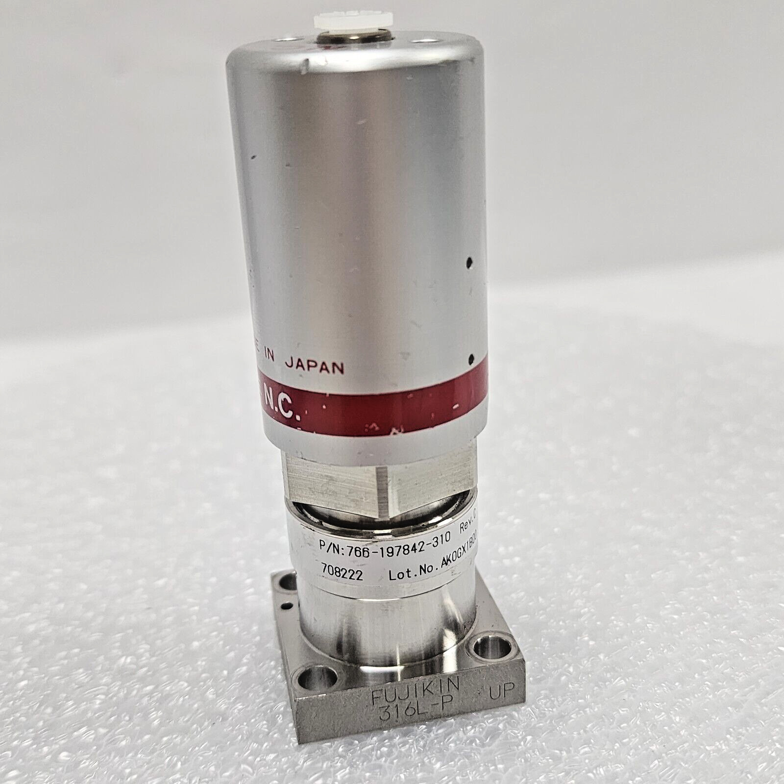 Fujikin 0.P. 0.5-0.6 MPa, Lam 766-197842-310 Rev C Type N.C. Valve, Jp,_96971