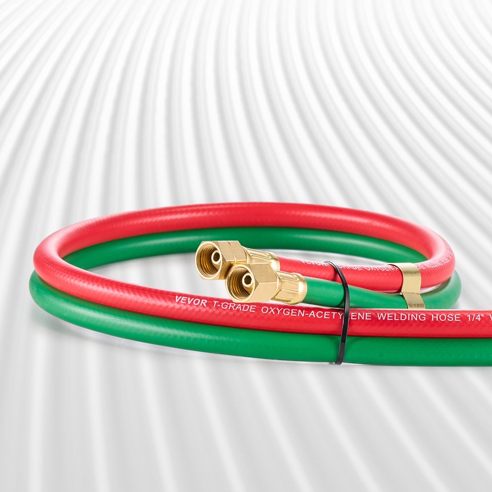 VEVOR Oxygen Acetylene Hose 1/4-Inch x 15FT T Hose 300PSI Max Working Pressure