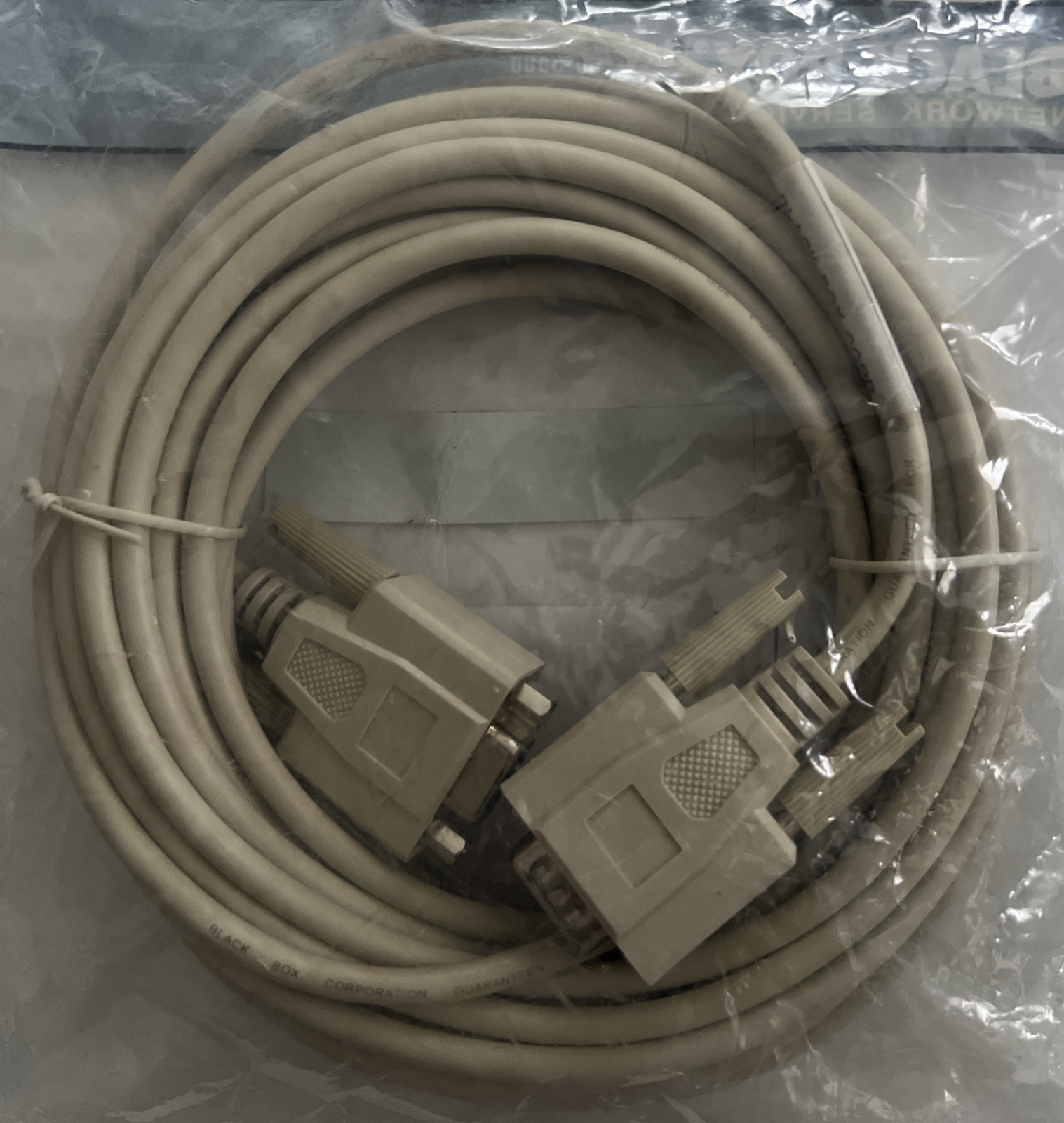 BLACK BOX BC00233 DB9 SERIAL CABLE MALE TO FEMALE 25-FT. 7.6M NEW